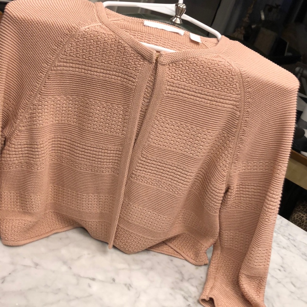Hugo Boss Blush Pink Knit Cardigan Sweater, Sz 4-6